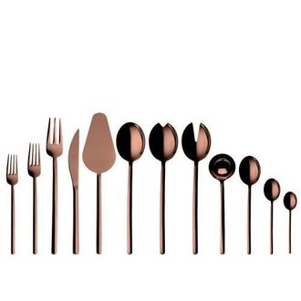 Mepra Due Flatware Set - 67 Pieces in Bronze at Nordstrom