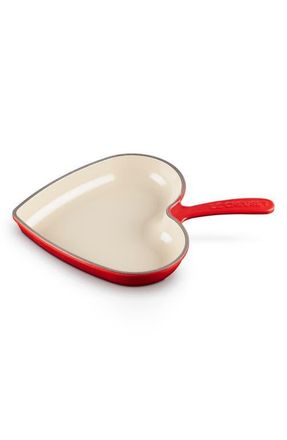 LE CREUSET Heart Enameled Cast Iron Skillet in Cerise at Nordstrom
