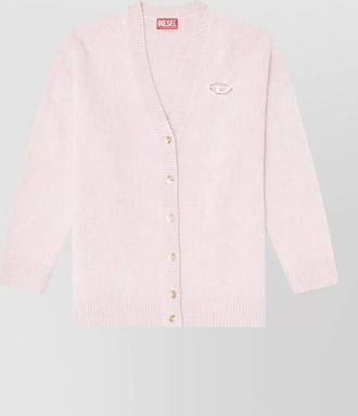 Diesel chunky-knit relaxed-fit v-neck cardigan