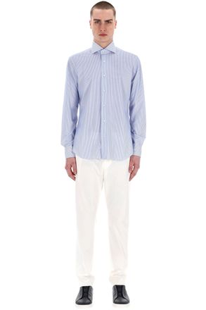 Barba La Polo Superlight Technical Fabric Stripe Shirt
