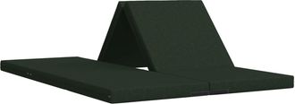 vidaXL Sof&aacute; Cama Plegable 140 X 67 X 15 Cm Verde Oscuro Vidaxl
