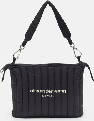 Alexander Wang Elite Ripstop Black Nylon Shoulder Bag