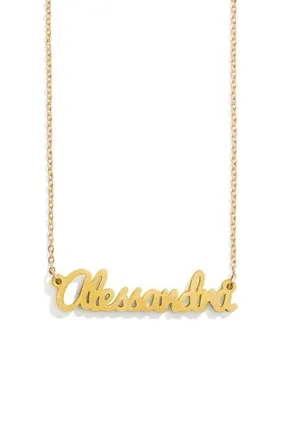 BaubleBar Personalized Pendant Necklace in Ant Gold at Nordstrom
