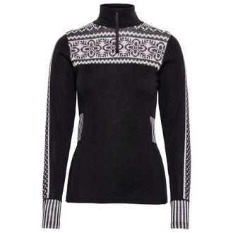 Kari Traa Ines Half Zip Merinounterw&auml;sche f&uuml;r Damen | schwarz