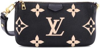 Louis Vuitton Multi Pochette Accessoires Bicolor Monogram Empreinte Giant Large pouch - Zwart