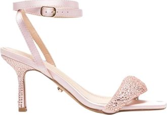 Twentyfourhaitch Sandalo C/strass Allacciato Caviglia - Dames - Sandalen met hakken - Roze - 37 EU - Schoenen