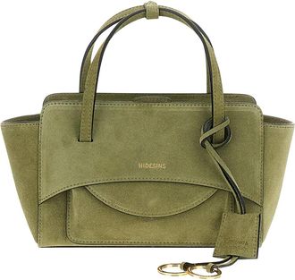 Hidesins Flap S Suede Olive Bag