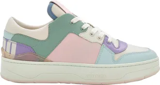 Jimmy Choo London Florent/F Mix Leather Sneakers