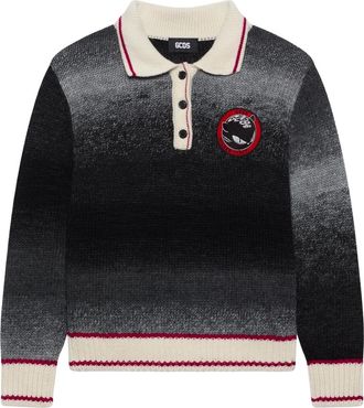 GCDS Gcds, Truien & Vesten, Dames, Grijs, S, Wol, Braids Degrade Polo