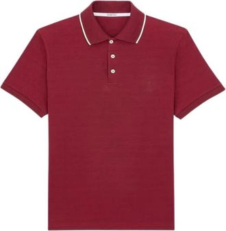 Saint Laurent Polo Shirts, male, Red, Size: 2XL Polo SL E26