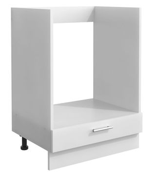 ebuy24 Armario De Horno Vcm Dimensiones Aprox. Al. 82 X An. 60 X. T. 46 Cm Gabinete De Muebles Pies Ajustables Armario De Horno Con Solapa De Compartimento A