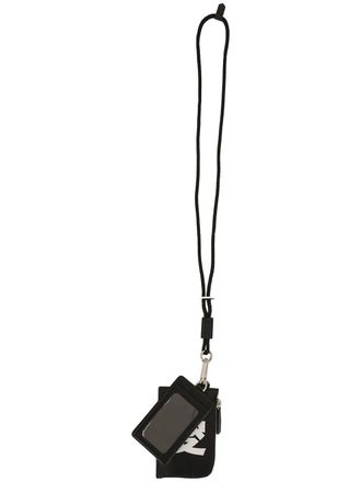 Ports V Chinese character-print leather cardholder - unisex - Leather - One Size - Black