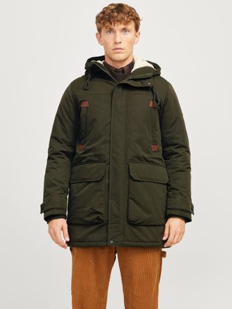 Jack & Jones Parka JACK & JONES JJEPOLAR PARKA SN, Herren, Gr. XS, gr&uuml;n (rosin), Web, Obermaterial: 100% Polyester, unifarben, Jacken Parka