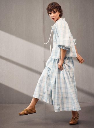 Skall Studio Womens Dagny poplin skirt