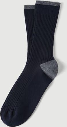 Brunello Cucinelli Cotton socks in Navy Blue at Nordstrom, Size Xx-Large