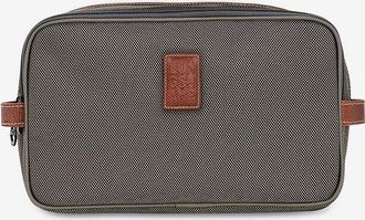 Longchamp Kulturbeutel aus Canvas und Leder Boxford