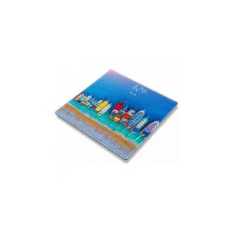 Beurer B&aacute;scula De Ba&ntilde;o El&eacute;ctrica Beurer Con Pantalla De 180 Kg Y Barquitos De Cristal Multicolor