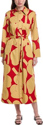 Marimekko Molla Unikko Button Front Maxi Dress