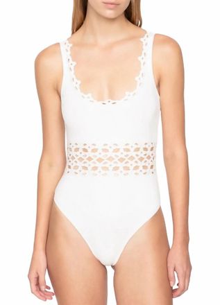 Sea New York Leila Eyelet One Piece In White