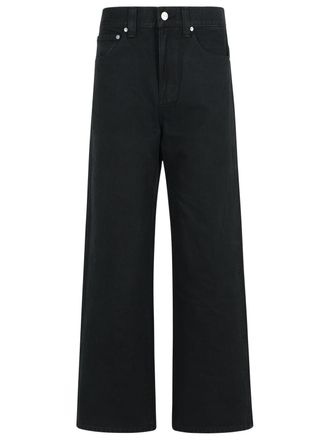 Khaite Bonnie schwarze Baumwolljeans