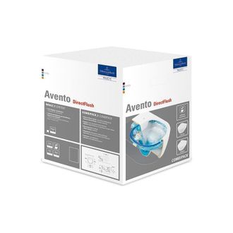 Villeroy & Boch V&b Combi-pack Avento M Wwc Ti. Df Und Wc-sitz Stone White C+