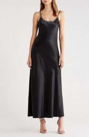 Rag & Bone Alessia Satin Slipdress in Black at Nordstrom Rack, Size 2