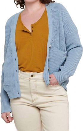 Toad & Co Bianca Cardigan In Blue