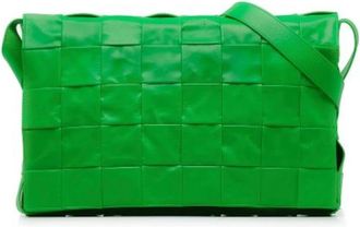 Bottega Veneta Pre-owned Cassette Crossbody Bag - Dames - Vintage Schoudertas - Groen - ONE Size - Leer - Vintage