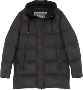 Herno Piumino trapuntato con cappuccio - Grigio