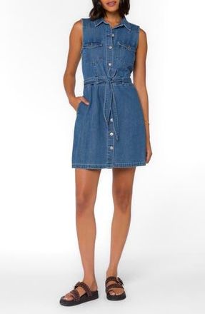 Velvet Heart Sleeveless Shirtdress in Classic Indigo at Nordstrom Rack, Size Medium