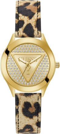 Guess Dames Armbandhorloge Glitz Plaque goud Gw 0745L2 - Dames - Horloges - Geel - ONE Size - Accessoires