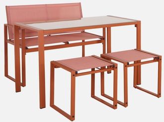 Sweeek Conjunto De Mesa De Jard&iacute;n Encastrable, 4 Plazas