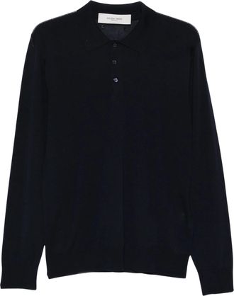 Golden Goose Golden Virgin Wool Knit Polo Shirt