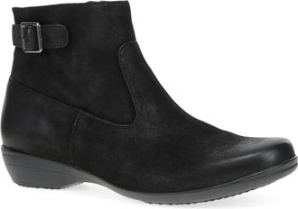 Dansko Womens Finnley Bootie In Black Burnished