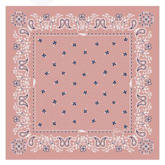 Longchamp French Bandana Square Silk Scarf