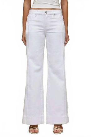 Hidden Jeans Happi Pintuck Comfort Flare Denim Jeans In White