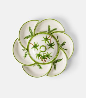 Les-Ottomans Palm ceramic tray set