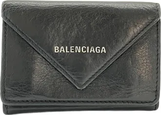Balenciaga Black Leather Wallet (Tri-Fold) (Pre-Owned)