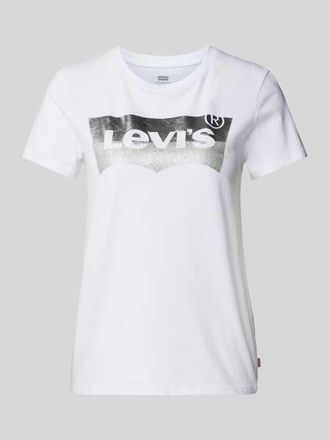 Levi's T-Shirt mit Label-Print in Weiss, Größe XS