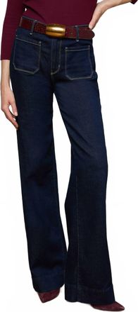 L'agence Nolan Patch Pocket Wide Leg Jean In Koval