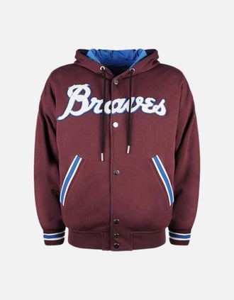 Diesel Mens DIESEL S BONY Mens Hoodie Jacket Reversible Casual Ribbed Cuffs Varsity Jacket - Navy - Size: 38/Regular