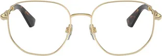 Burberry BE13851109 Square Full Rim Metal Eyeglasses - Gold