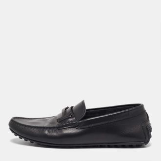 Tod's Tods Black Leather Loafers