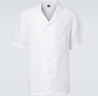 Fedeli Linen bowling shirt