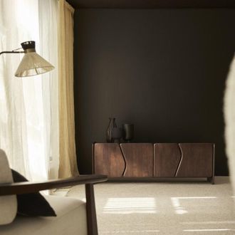 Tikamoon Mueble de tv de madera maciza de mango 160 cm