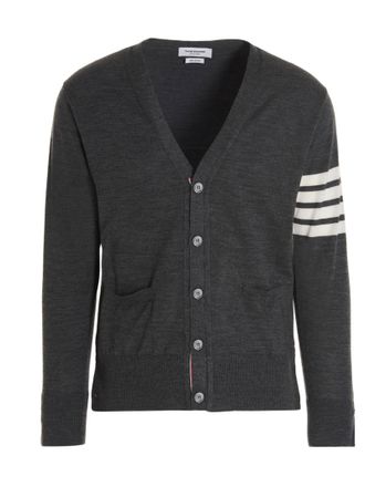 Thom Browne 4-bar V-neck Cardigan