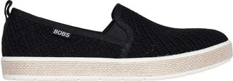Skechers Geweven espadrilles voor dames (Zwart)
