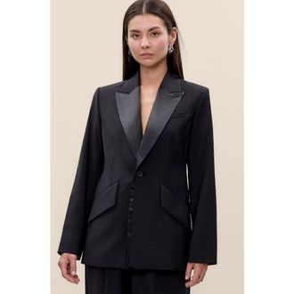 Rebecca Taylor Stevie Blazer in Black at Nordstrom, Size 10