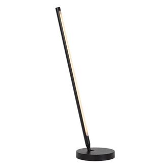 Lucide L&aacute;mpara de mesa de aluminio con 1 led integrado, negro