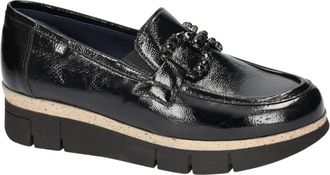 Fluchos India D9325 Loafer - Dames - Loafers - Zwart - 38 EU - Leer - Schoenen